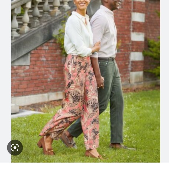 💖NWT SILK BLEND J.MCLAUGHLIN PAISLEY PANTS 💖 SO PRETTY❣️ - Picture 3 of 10